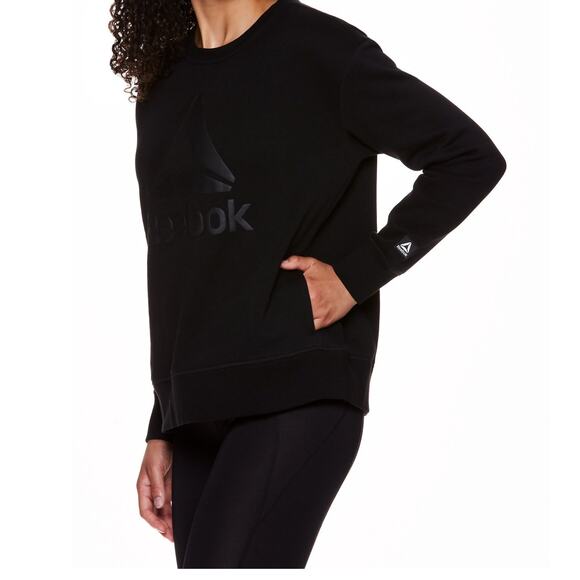 Reebok Women's Supersoft Gravity Crew Sweatsuit Shirt & Pants w/ Pockets, SM - Picture 2 of 14